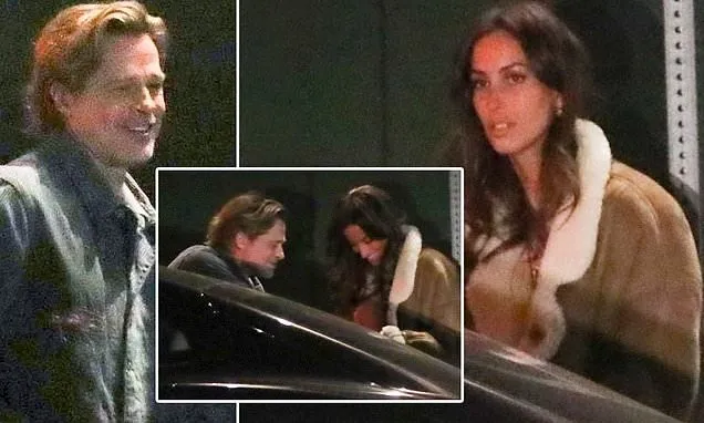 Brad Pitt looks smitten with Ines de Ramon, 29, as pair embrace and joke  around at his 59th birthday | Daily Mail Online