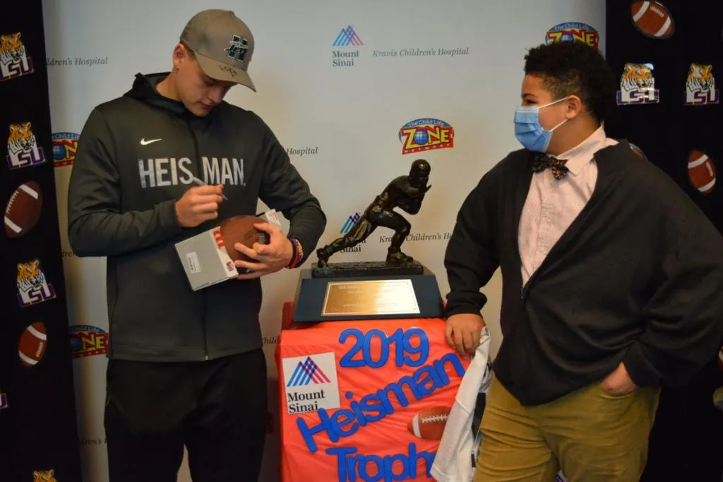 What's Joe Burrow up to after winning the Heisman Trophy? Visiting a New  York children's hospital | LSU | theadvocate.com
