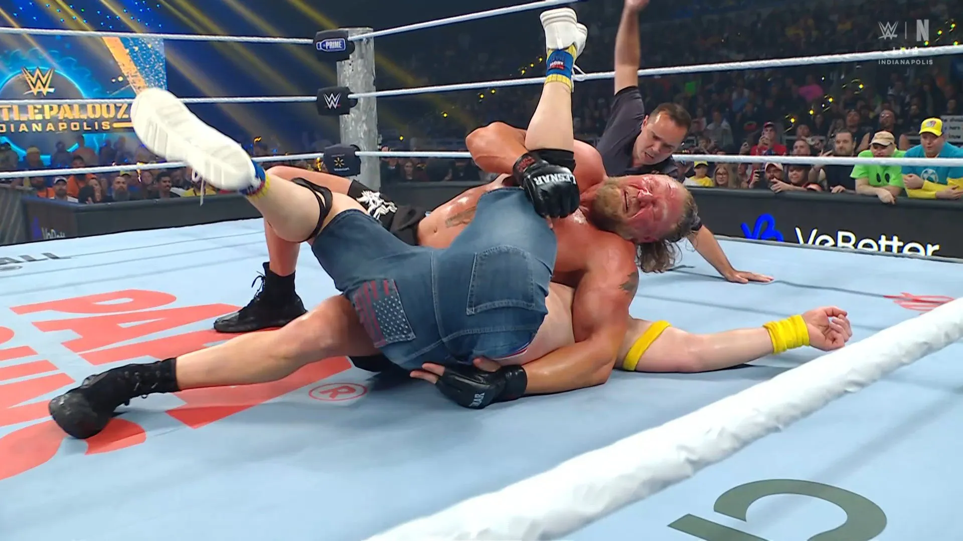 WrestleTalk on X: "Brock Lesnar has squashed John Cena.  https://t.co/SWEK74EvZk" / X