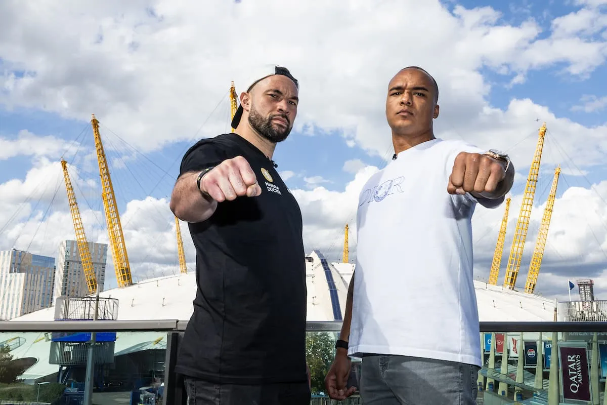 Photos: Joseph Parker and Fabio Wardley face off outside The O2 - FIGHTMAG