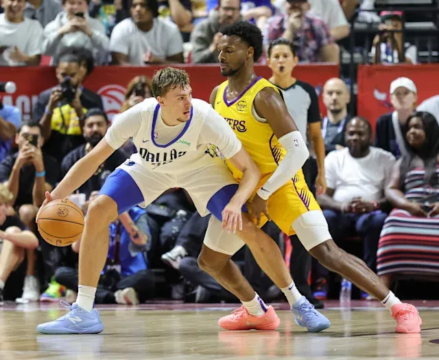 Bronny James explained his meme-worthy defense on Cooper Flagg - Yahoo  Sports