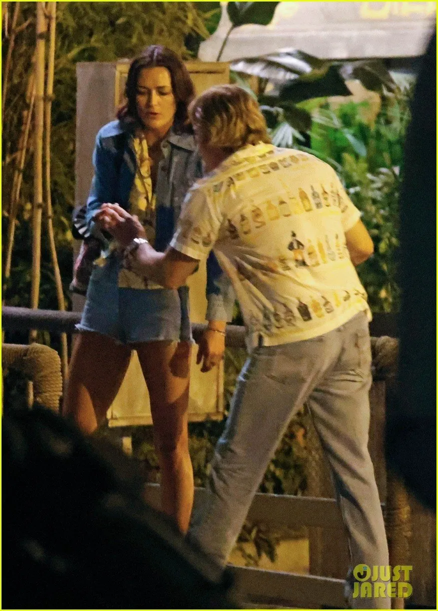 brad pitt lauren glazier film late night scenes for adventures of cliff booth 055207628