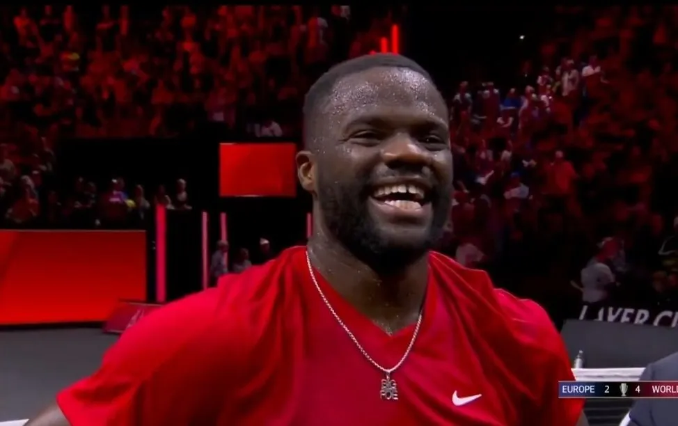 The Tennis Letter on X: "Frances Tiafoe after defeating Medvedev at Laver Cup "You've never beaten Daniil before.." Tiafoe: "It was crazy... after the 2nd set I felt like I was Roger