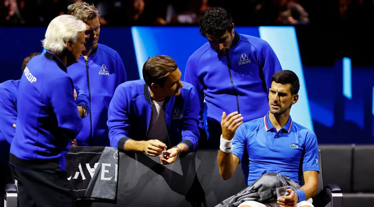 Australian Open 2023: Watch Novak Djokovic pays tribute to Roger Federer |  Tennis News - The Indian Express