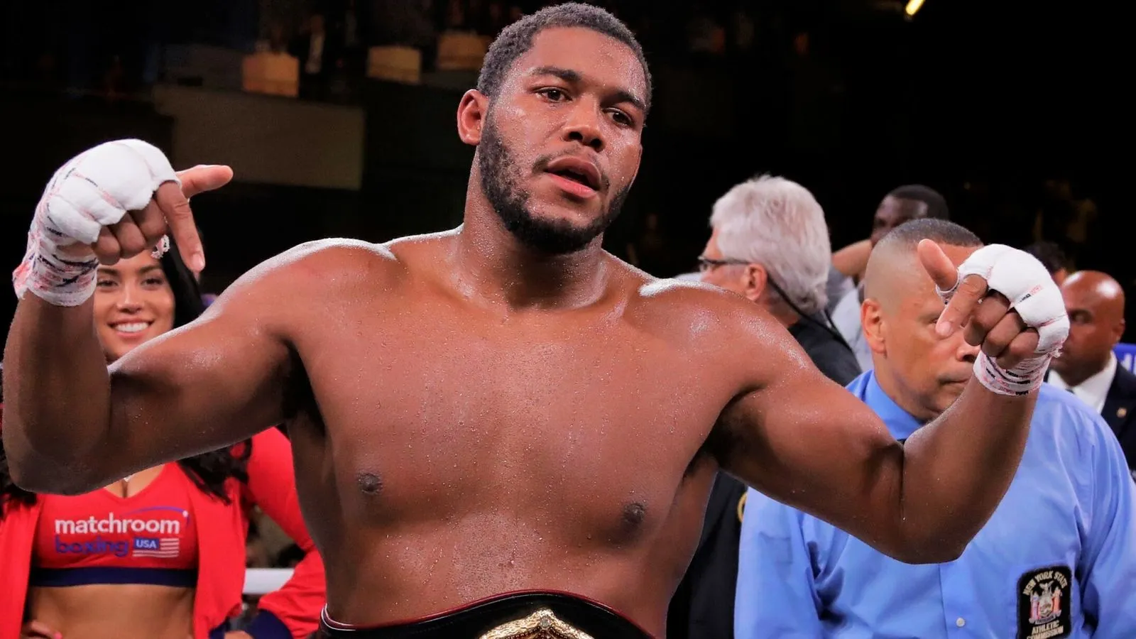 Michael Hunter completes huge knockout win over Mike Wilson to make  statement in the heavyweight division | Boxing News | Sky Sports