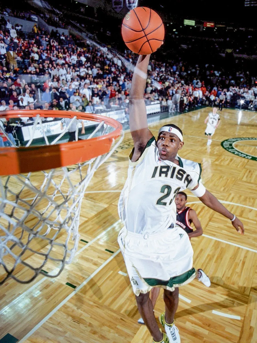 Lebron james high school basketball online