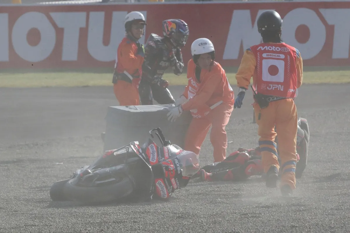Jorge Martin to undergo surgery after breaking collarbone in Japanese GP  sprint