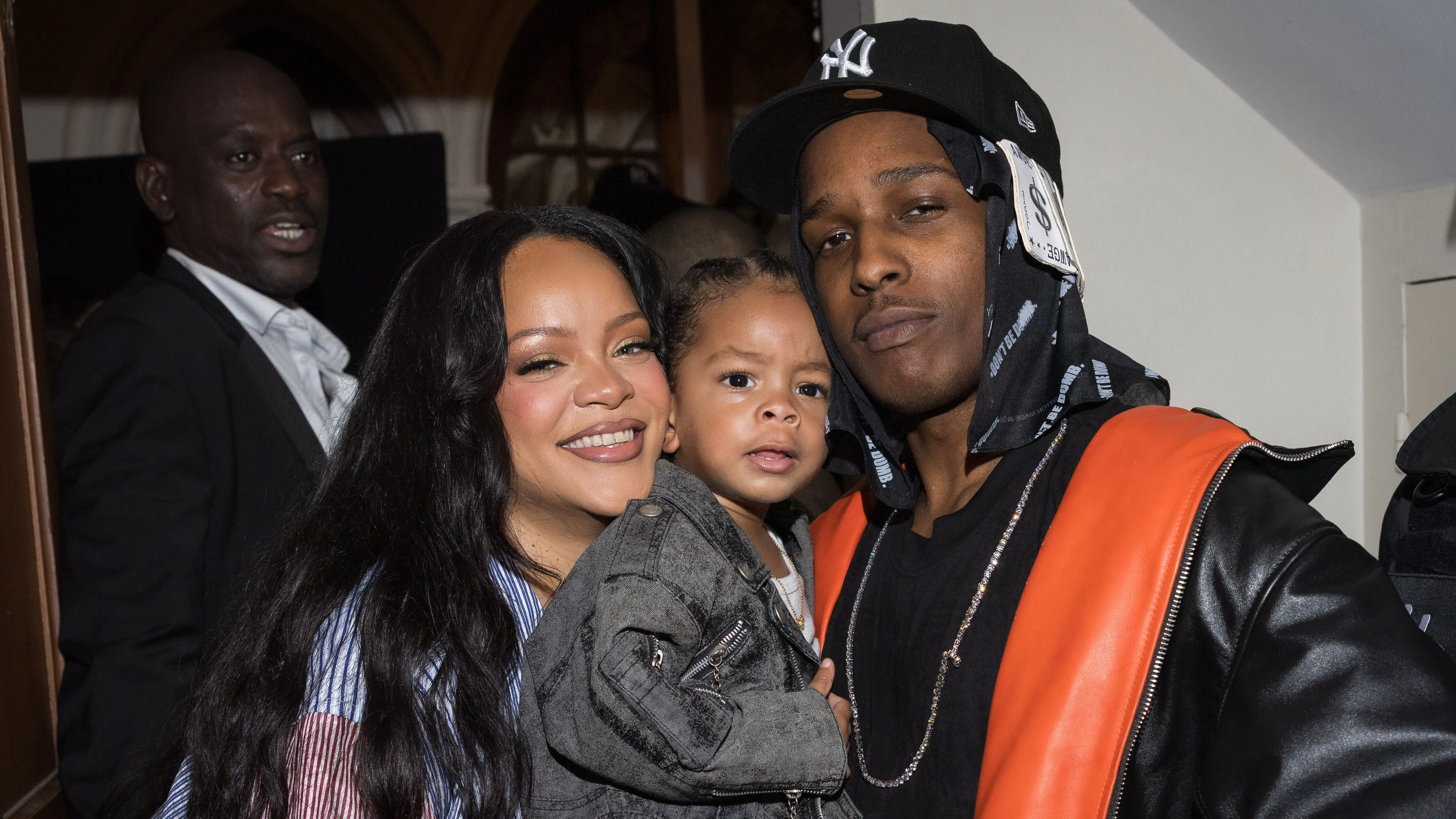 Rihanna and A$AP Rocky attend the "Highest 2 Lowest" red carpet at the 78th  annual Cannes Film Festival