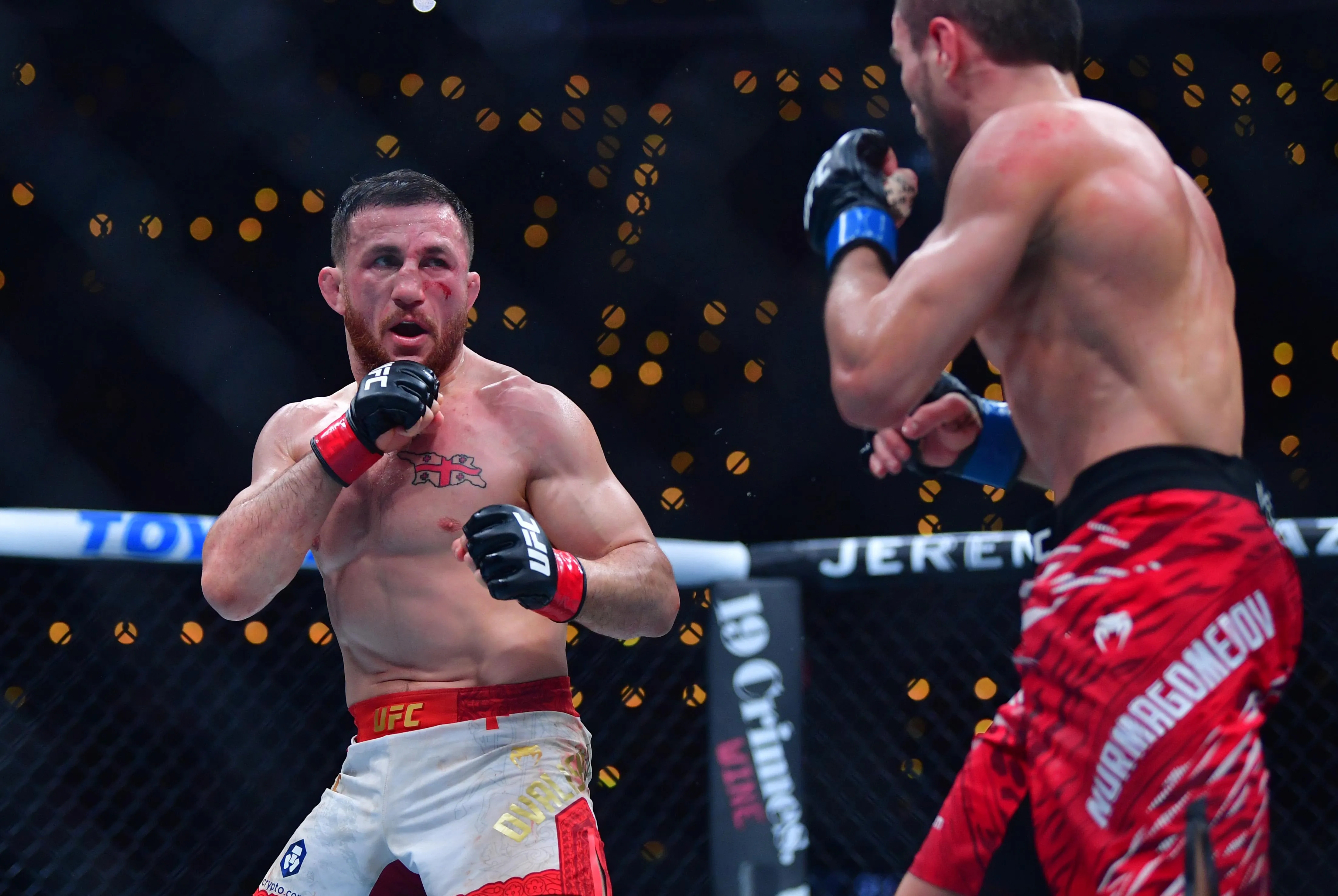 Ilia Topuria Sends Heartfelt Message to Merab Dvalishvili Post-UFC 311  Title Defense
