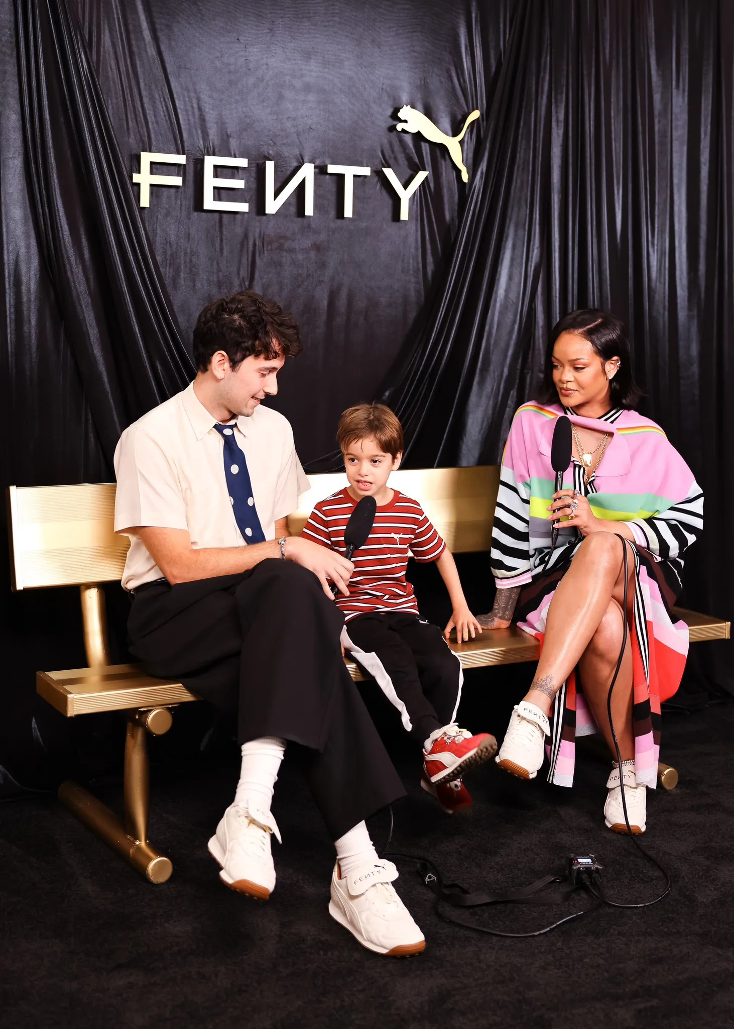 𝖌𝖆𝖇 on X: "Rihanna with Julian and Miles from Recess Therapy 🤍  https://t.co/RcYTDSj1gr" / X