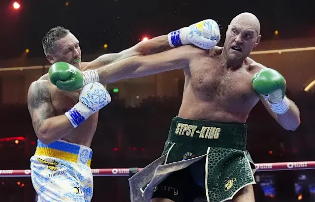 Tyson Fury vs. Oleksandr Usyk full results: Usyk stays undefeated, becomes  undisputed with split decision win - Yahoo Sports