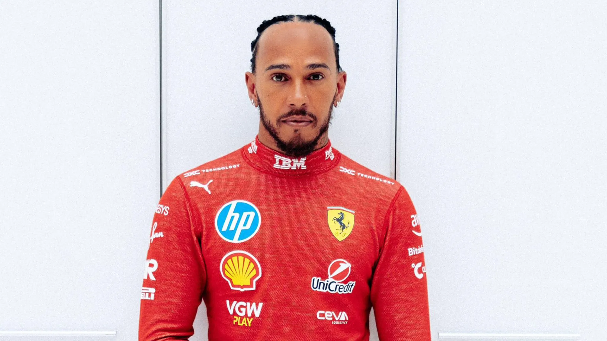 Lewis Hamilton: Ferrari driver reveals first photo in Italian team's iconic  red ahead of 2025 F1 season | F1 News | Sky Sports