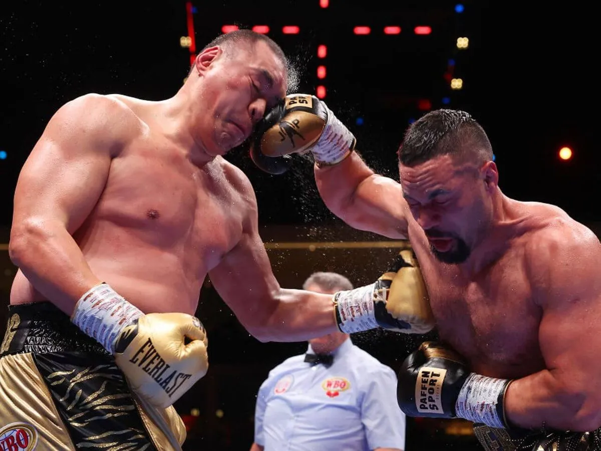 Zhilei Zhang vs Joseph Parker — round eight - The Athletic