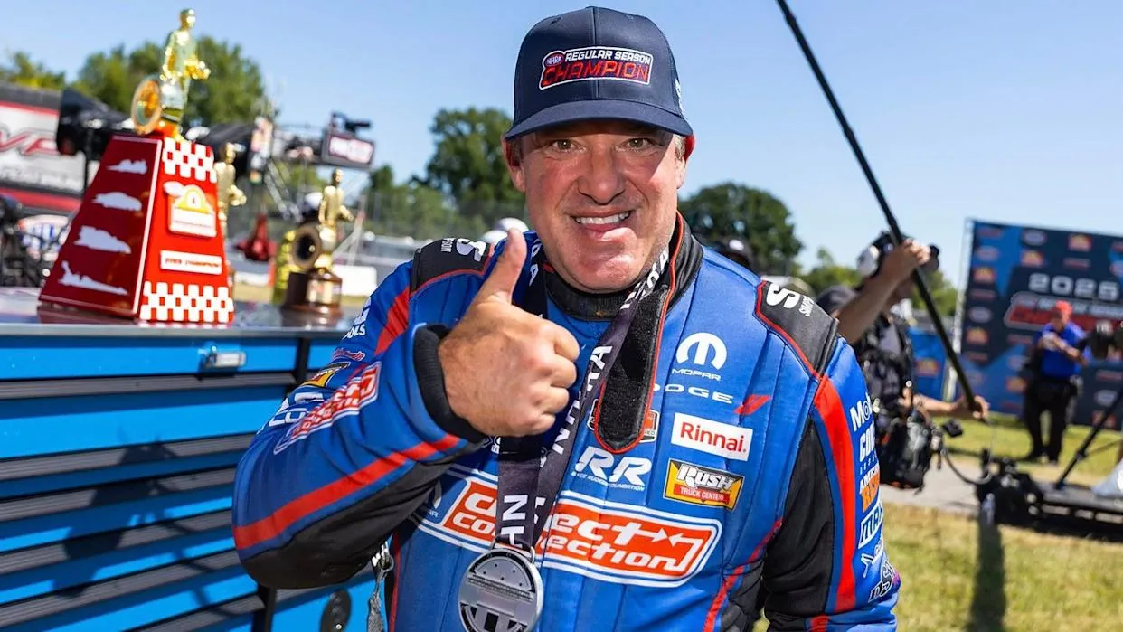 Tony Stewart Wins NHRA Top Fuel Regular Season