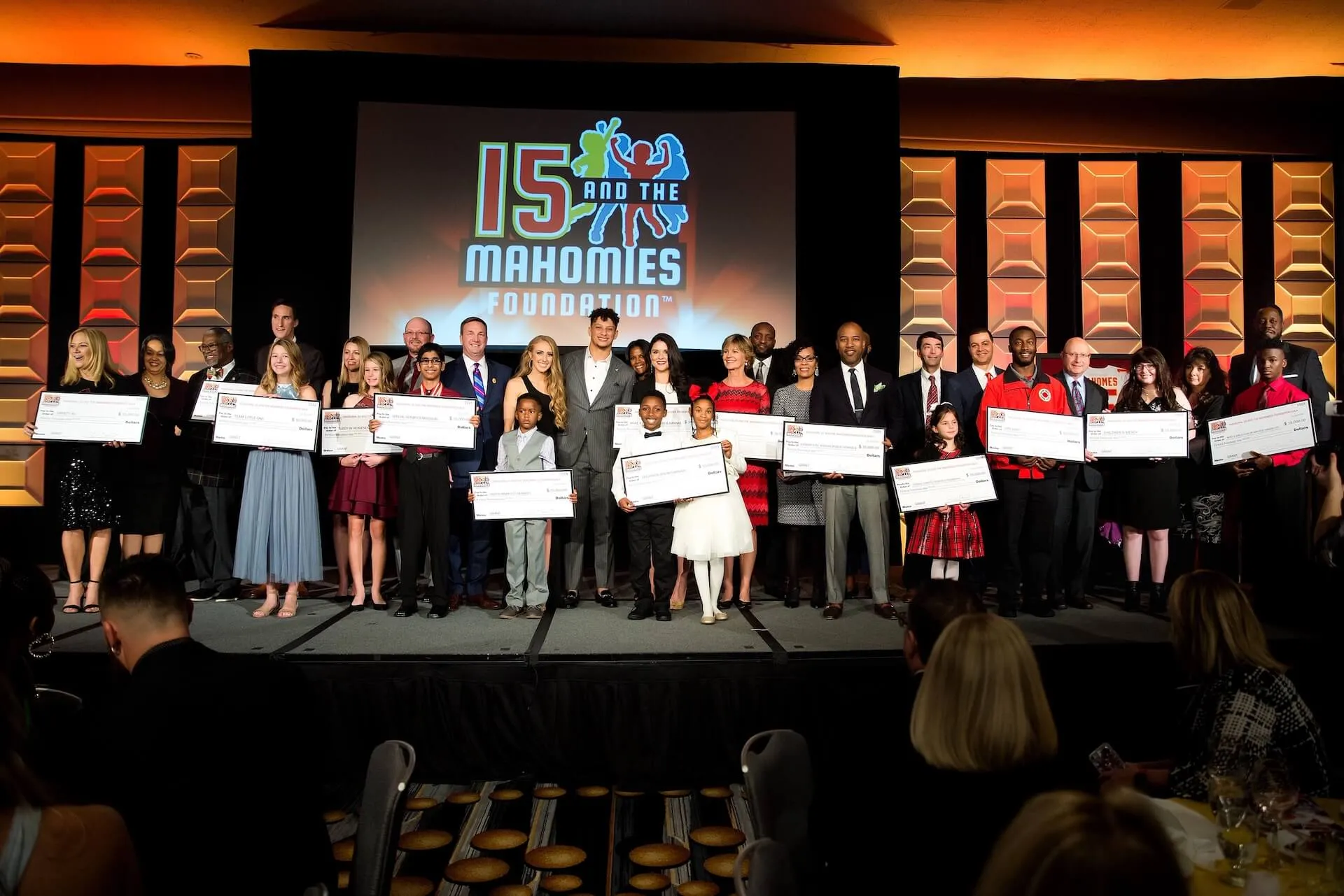 Patrick Mahomes' 15 and the Mahomies Foundation Gala Raises Over $600,000  and Donates $225,000 to 15 Deserving Charities | 15 and the Mahomies  Foundation