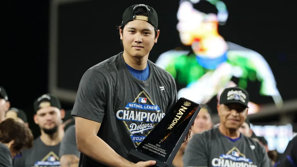 Shohei Ohtani on winning NLCS MVP, Dodgers fans, more | 10/17/2025 | Los  Angeles Dodgers