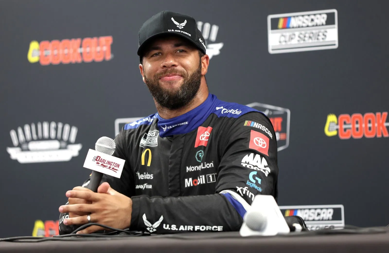 Bubba Wallace Reacts to His Much-Needed Pole Position Success - Newsweek