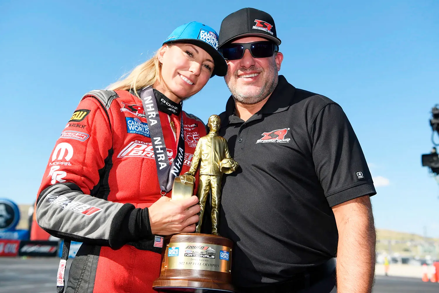 Who is Leah Pruett's husband, Tony Stewart?
