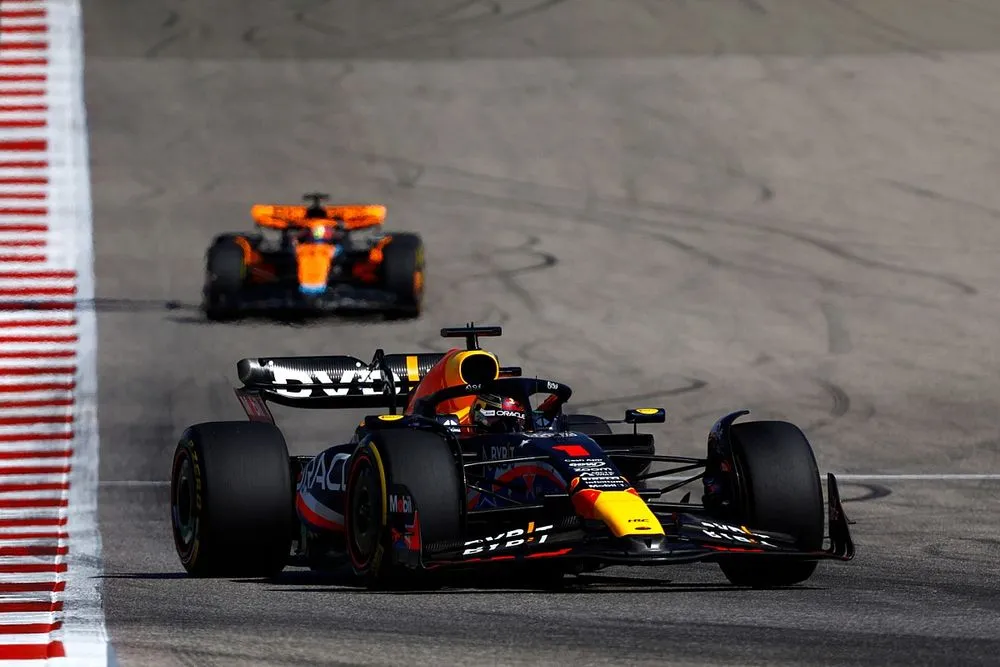 F1 United States GP: Verstappen holds off Hamilton to take 50th win