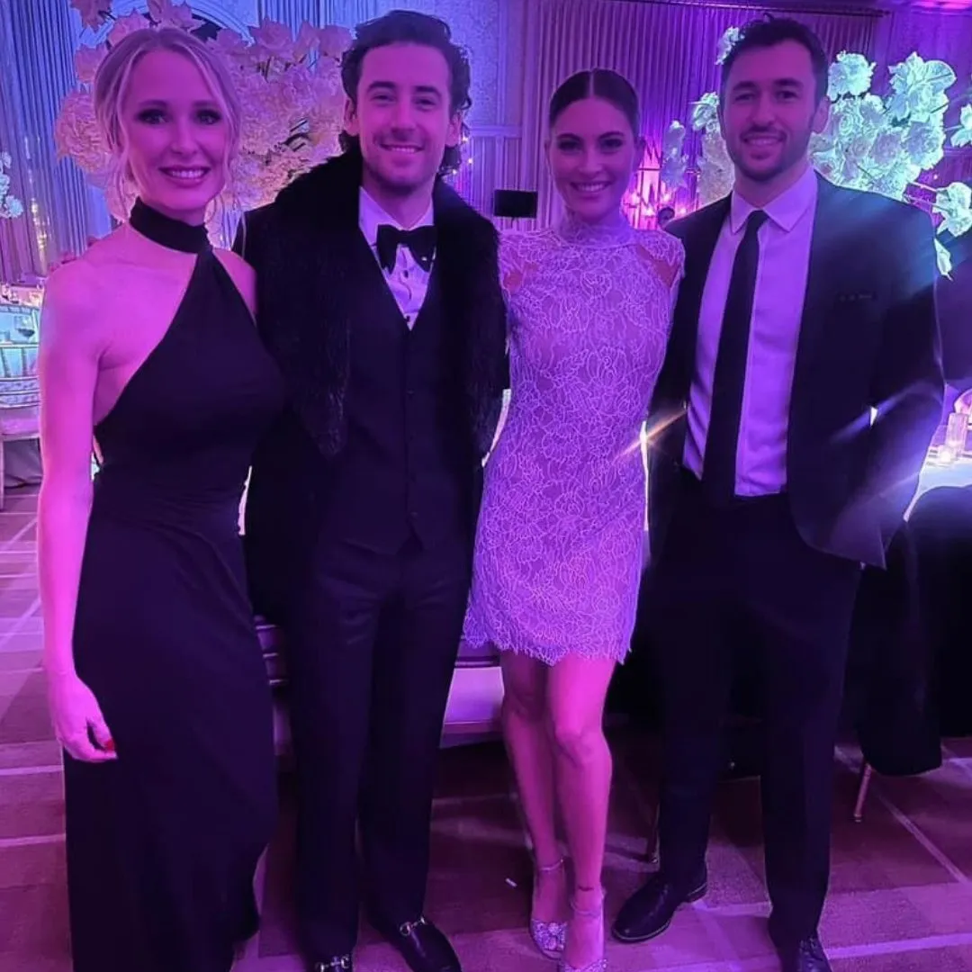 Chase Elliott and Ashley attended Ryan Blaney and Gianna Tulio's wedding 😍 📸: Ashley Shae