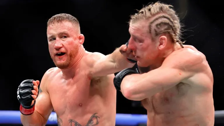 Paddy Pimblett beaten by Justin Gaethje in thrilling UFC interim title  fight - but vows to come back better | WWE News | Sky Sports